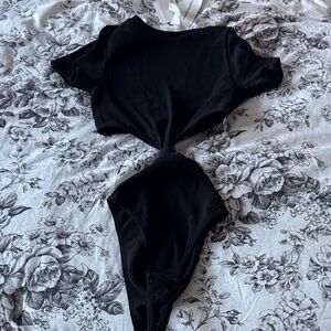 Elegant Black Bodysuit for Women